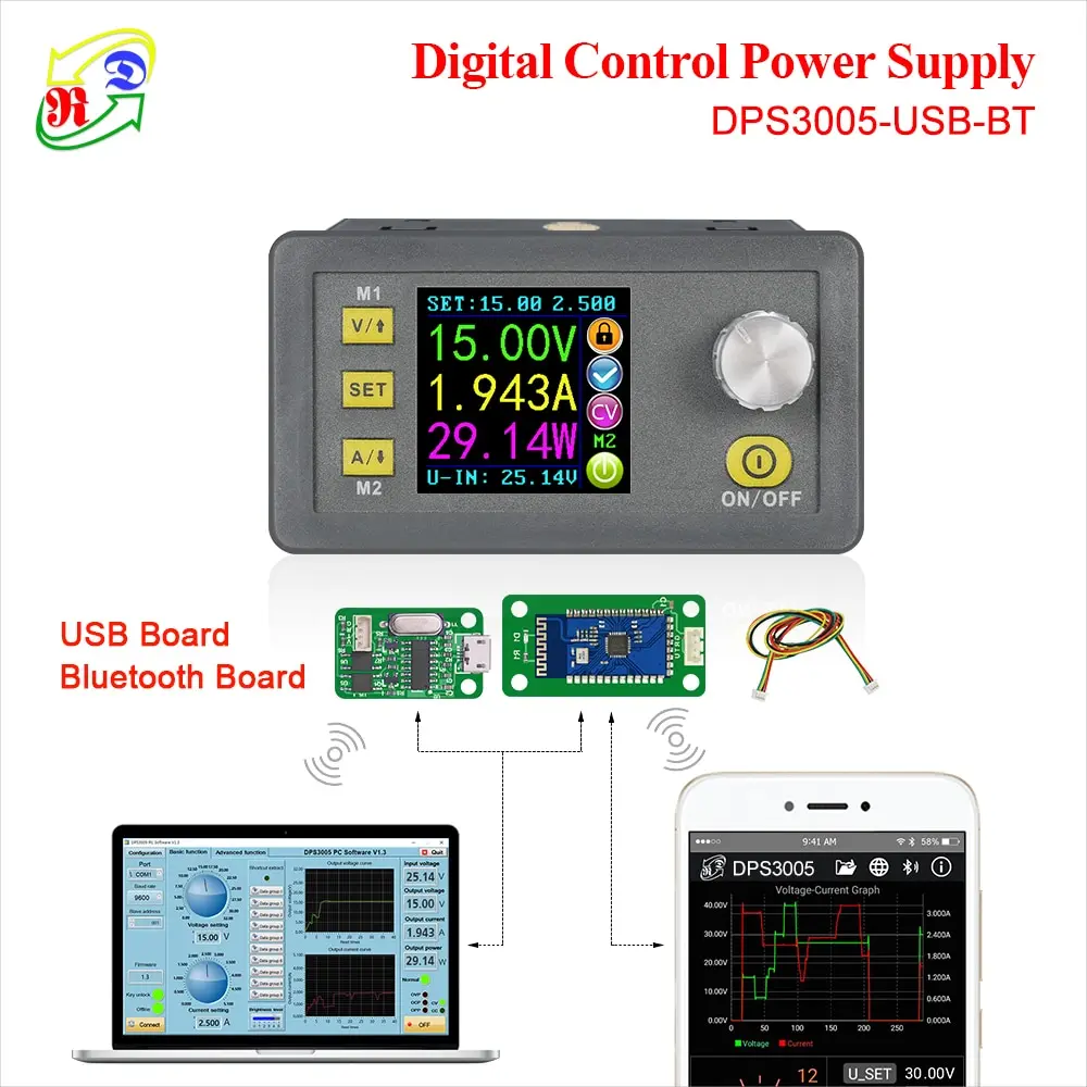 RD DPS3005 функция связи Постоянное Напряжение Ток понижающий модуль питания