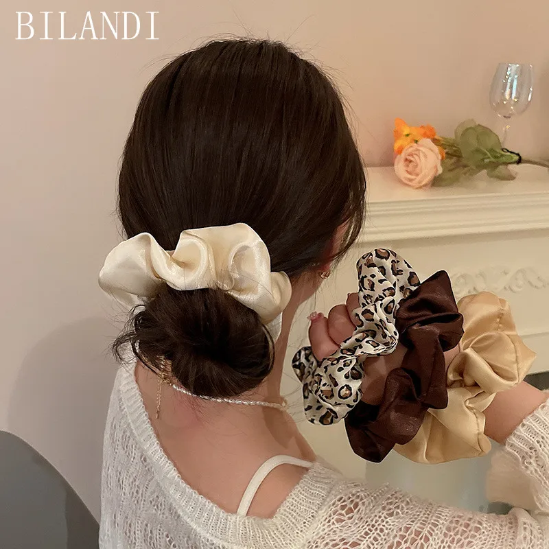 

Bilandi Elegant Women Girls Hair Bands Silky Satin Headbands Vintage Temperament HairBands Hair Accessories Headwear
