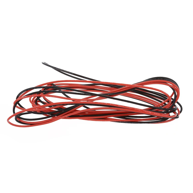 New 6x 3 Meter 20 Gauge + 24 18 AWG Silicone Rubber Wire Cable Red Black Flexible | Обустройство дома