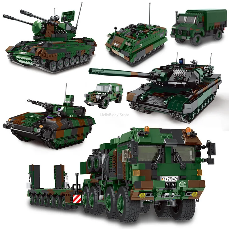 Военная серия T92 Танк Leopard-2A6 Challenger 2 Type99 основной боевой танк Набор строительных