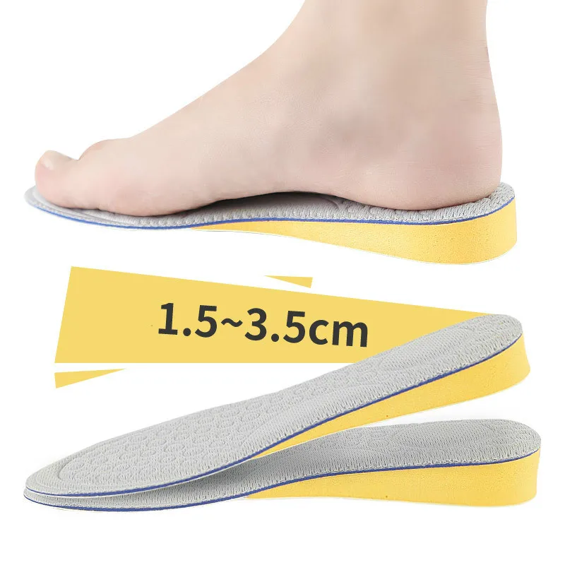 Стельки для увеличения роста спортивные вставки обуви Нескользящие массажные