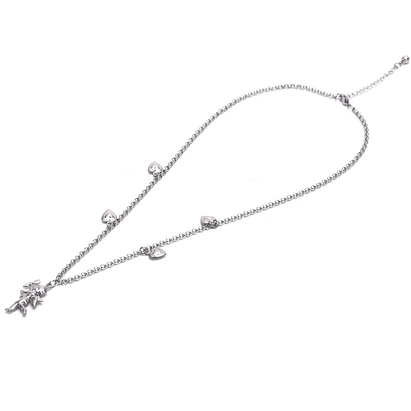 Цепочка из титановой стали с подвеской в виде крыла ангела | Украшения и