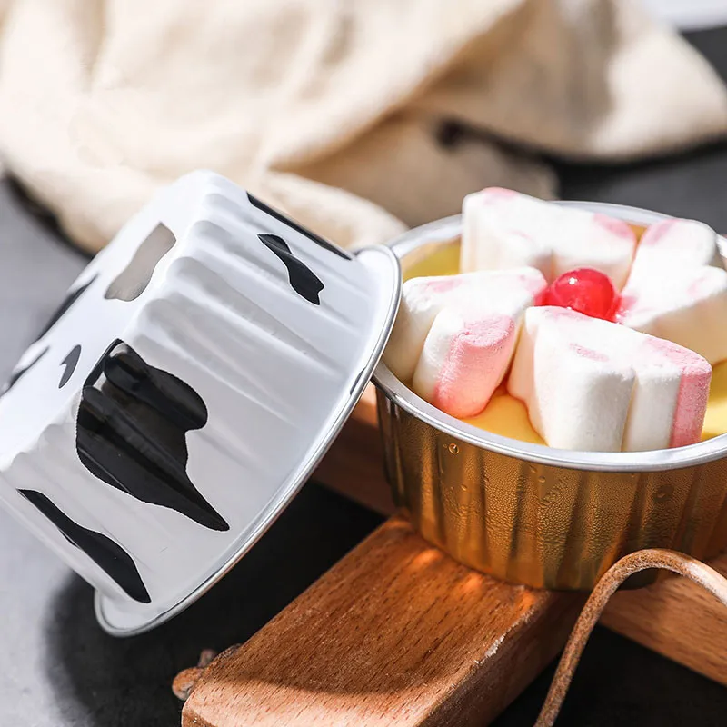 20 шт. Высококачественная алюминиевая фольга чашка для торта креативное