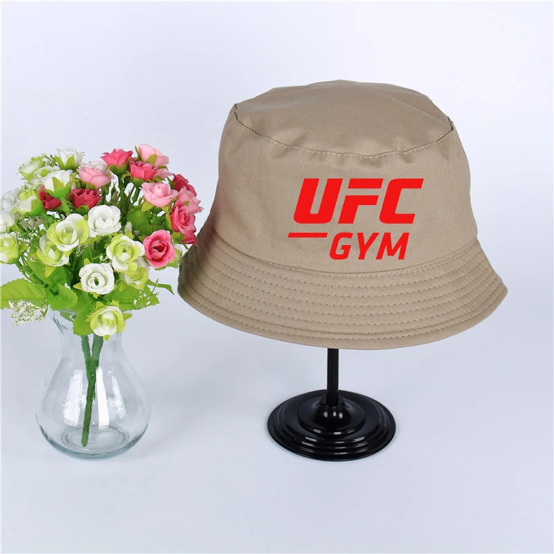 Логотип UFC летняя кепка Женская Мужская Панама, шляпа-Панама плоский солнцезащитный козырек рыбалка, рыбак шляпа