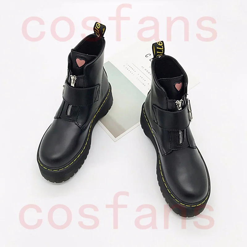 Женские ботинки обувь для студенток искусственная кожа пряжка в форме сердца