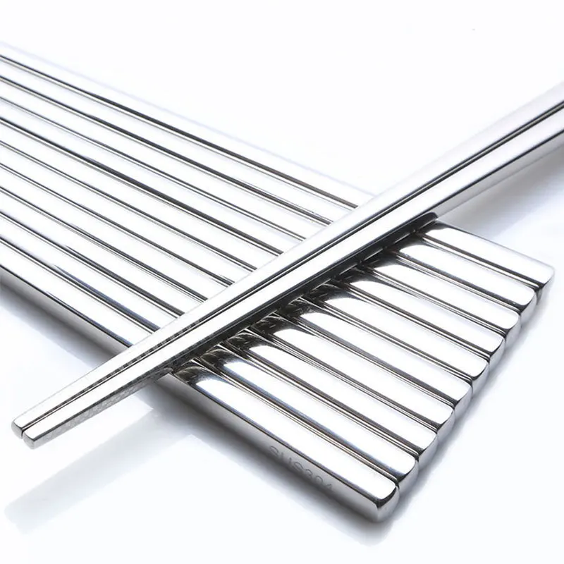 5 пар/комплект китайские палочки для еды из нержавеющей стали | Дом и сад