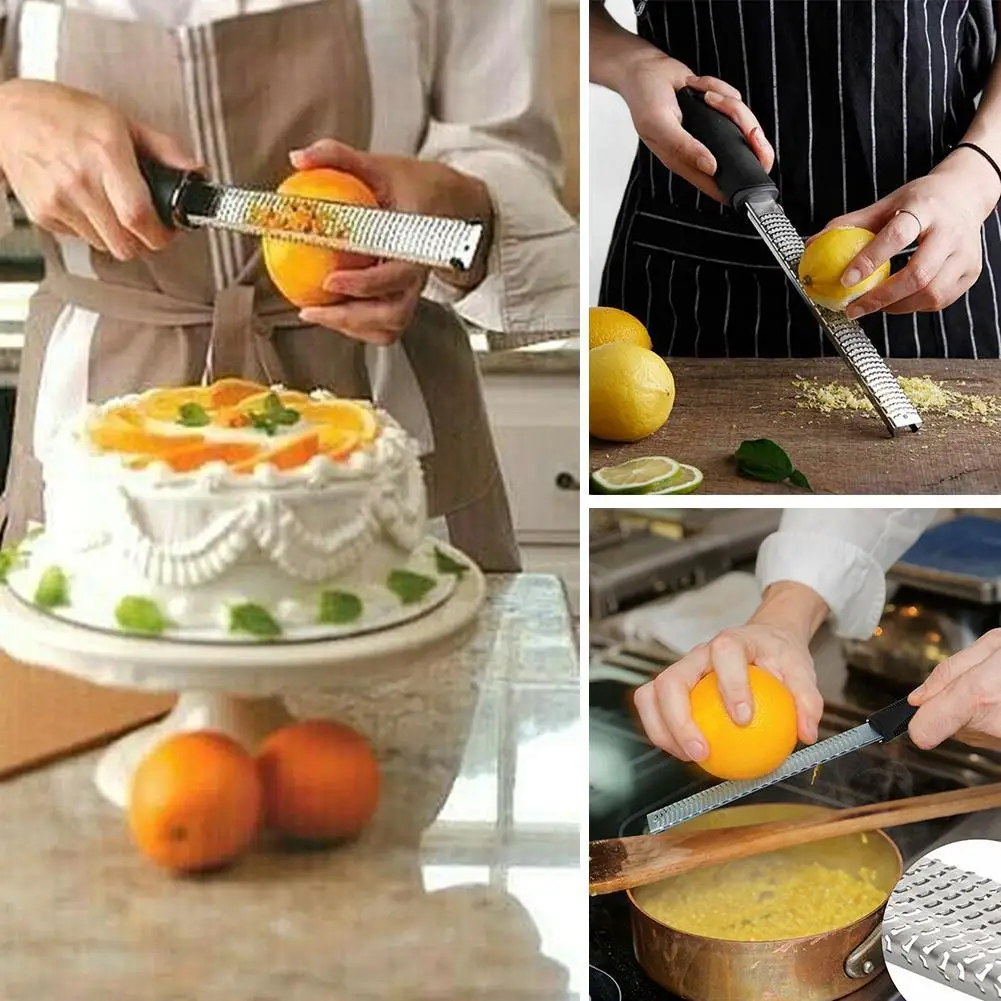 

Multifunction Steel Lemon Zester Fruit Peeler Slicer Cheese Zester Grater Fruit Vegetable Kitchen Tools