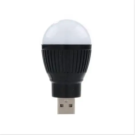 Высокое качество новейший мини USB светодиодный светильник портативный 5 В 5 Вт энергосберегающая шариковая лампа для ноутбука USB разъем VE - Испускаемый цвет: black
