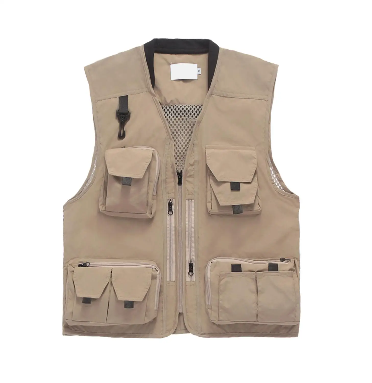

Мужской Повседневный тонкий жилет для рыбалки с несколькими карманами, уличный Топ для фотосъемки, кемпинга, охоты, универсальная куртка бе...