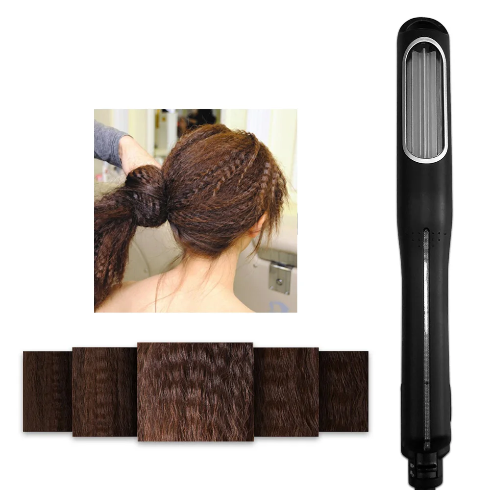 

New Electronic Corrugation Rectifier Ceramic Hair Straightener Chapinha Straightening Corrugated Irons Hair Crimper