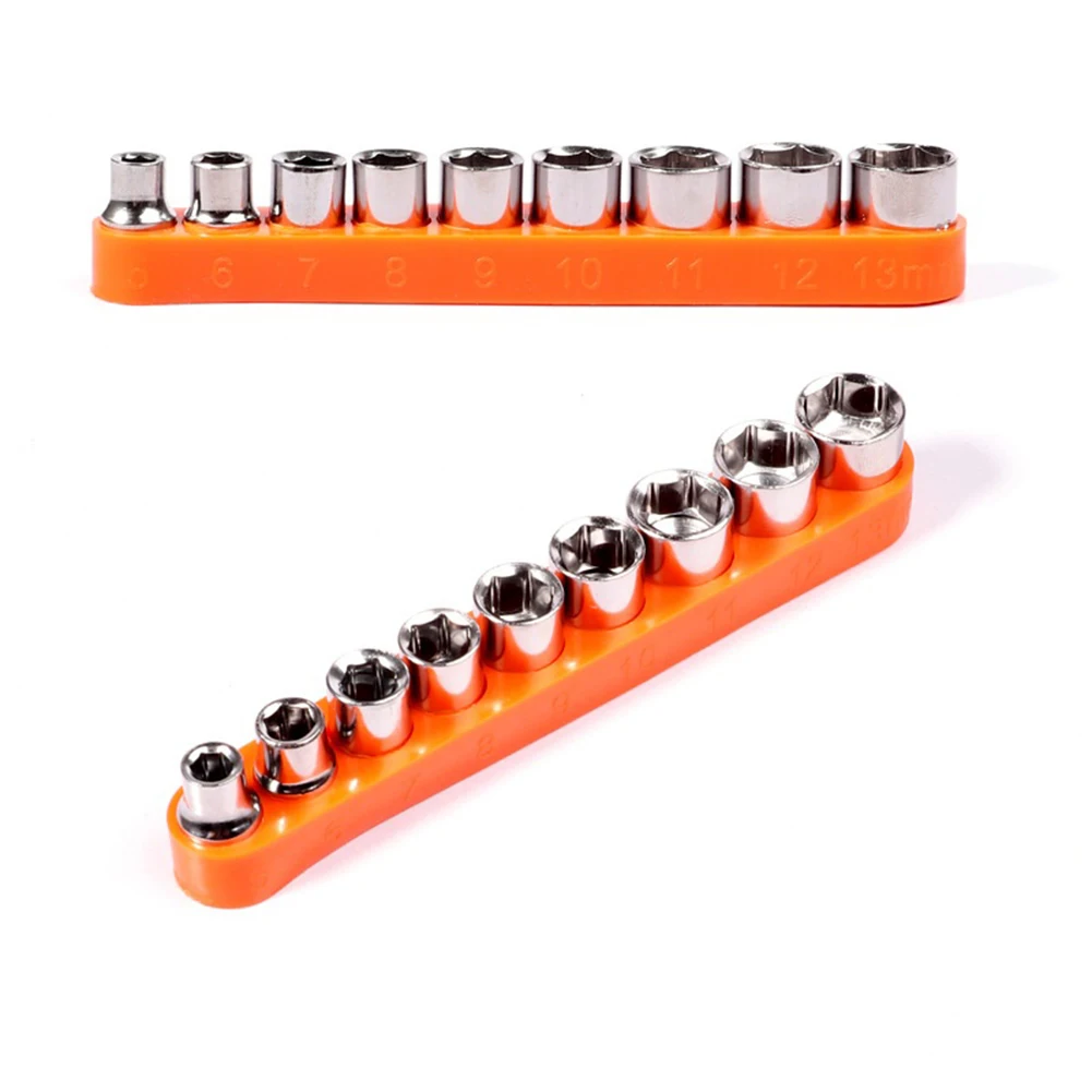 

9Pcs Practical Socket Wrench Head Adapter Hex Sleeve Spanner Drive Carbon Steel Converter Tool Accessories for Power Tool