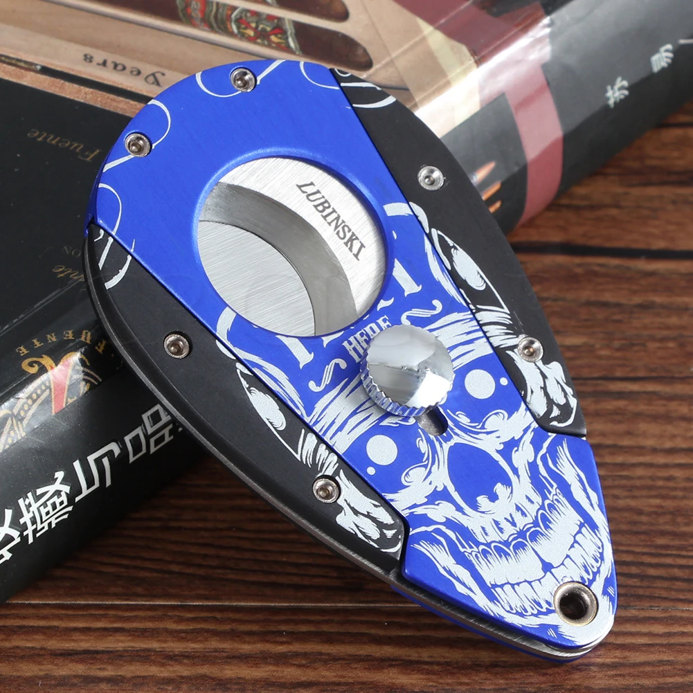 LUBINSKI металлический резак для сигар гильотина острые двойные лезвия большой