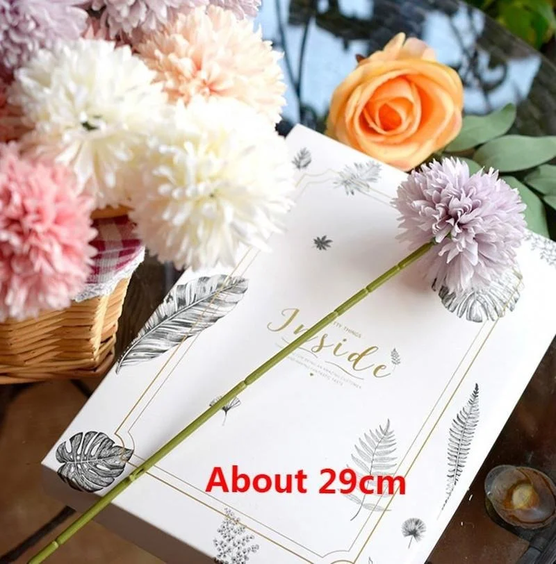 

1/3pcs Artificial Flower Bouquet Silk Dandelion Flower Ball Fake Flowers DIY Home Wedding Decoration Valentines Day Gifts