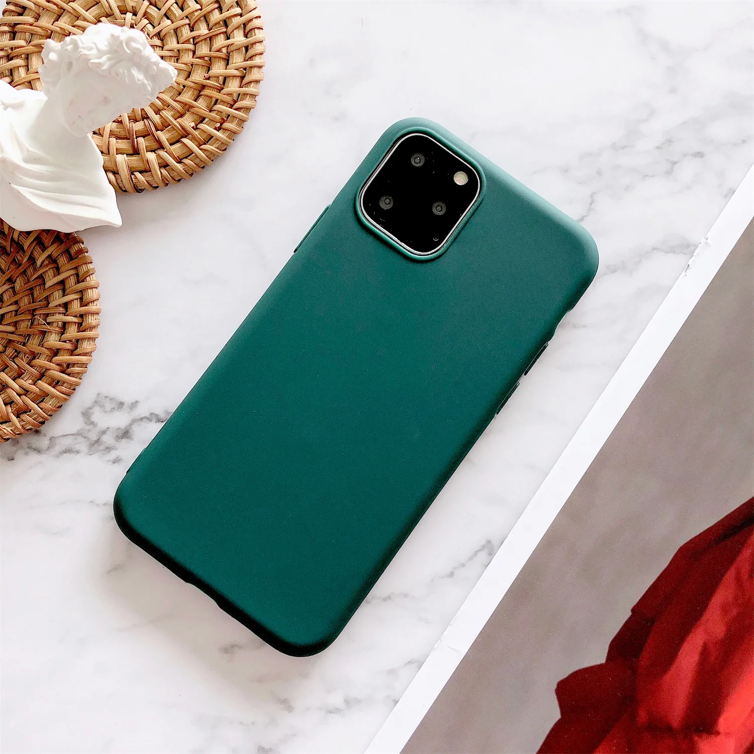 LISCN мягкий чехол для телефона из ТПУ iPhone 5S 5 6 6splus 7 8 X XS XR Xs Max 11 Pro 8plus Чехол 9 цветов