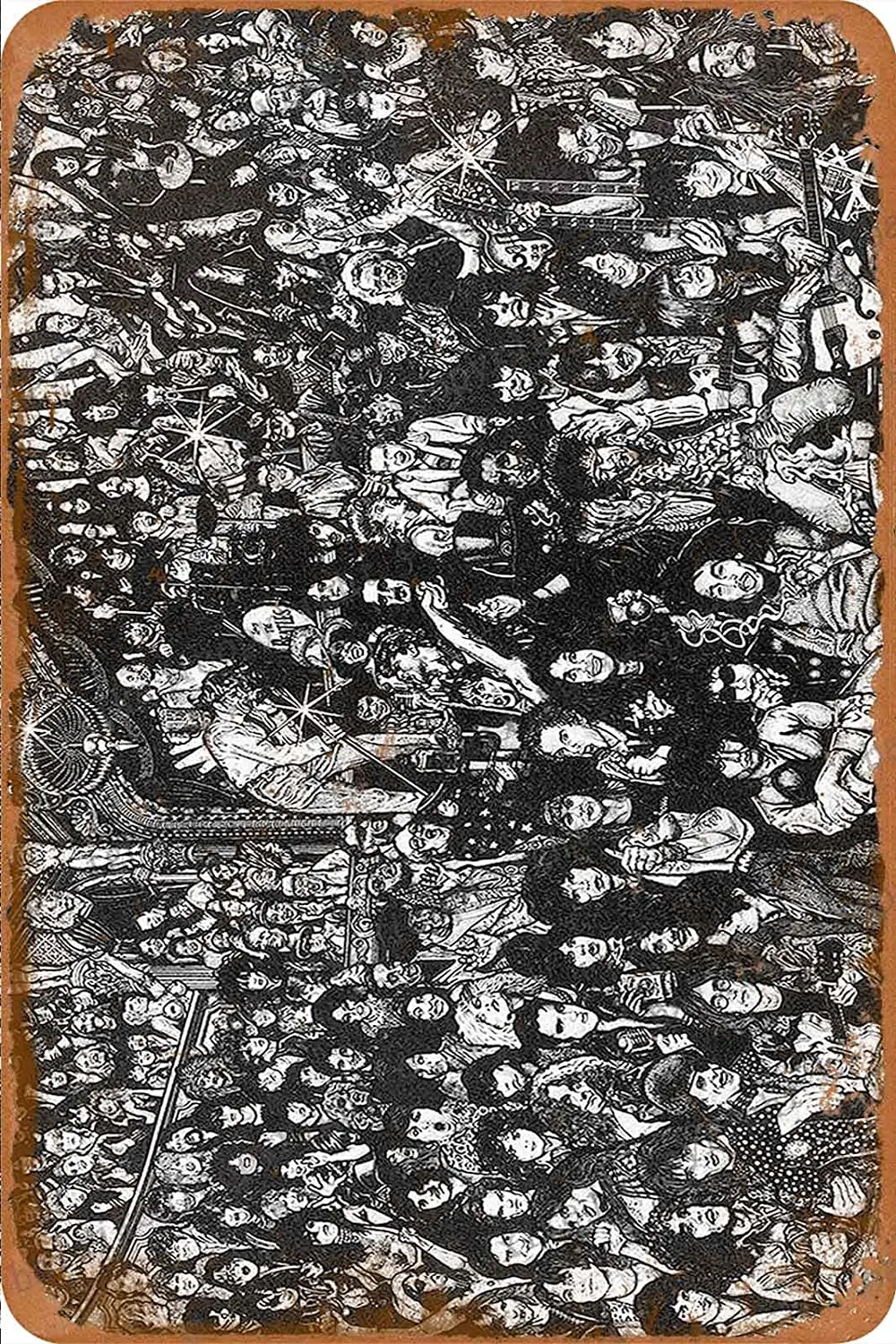 

Rock n Roll Tin Sign Vintage Metal Sign Poster Home Wall Decor Cafe Bar Pub Club Gift