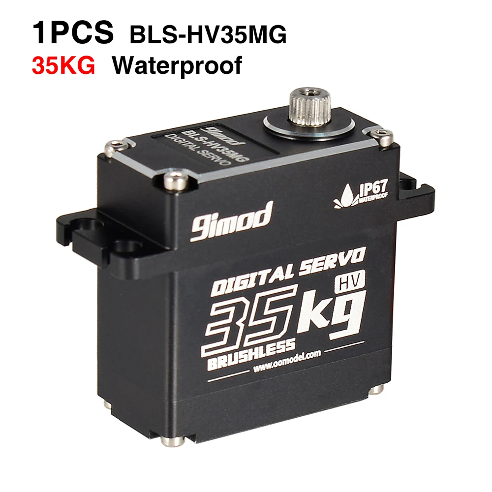 9imod-Servo sin escobillas para coche teledirigido, resistente al agua, sin n&uacute;cleo, 45KG, 35KG, 25KG, Servo Digital de engranaje de Metal-2