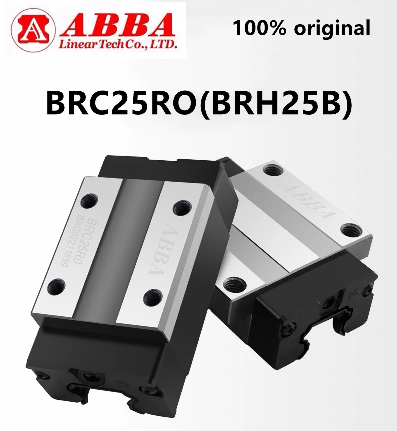 2pcs origianl ABBA BRC25RO BRH25B Slider Block Linear Rail Guide Bearing for CNC Router Laser Machine 3D printer parts