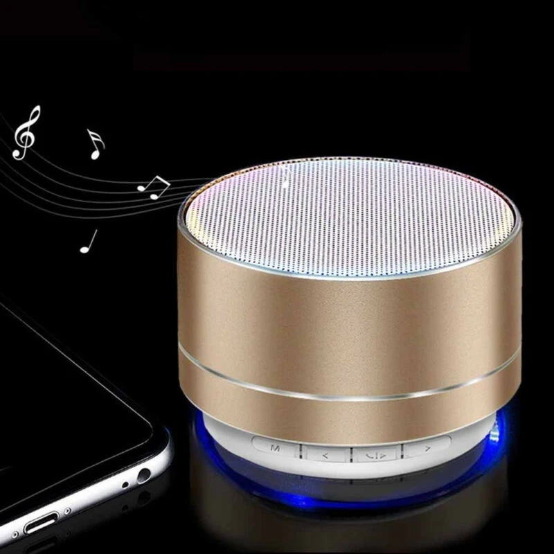 Отличное качество портативная беспроводная Bluetooth-Колонка со светодиодной