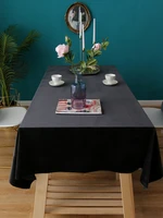pure black velvet table cloth household nordic simple modern light luxury coffee table cloth piano cover