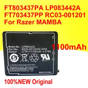 100% оригинальная доставка на дом FT803437PA Ip083442a батарея для Razer1 Mamba FT703437PP RC03-001201 Лазерная беспроводная мышь Naga Epic