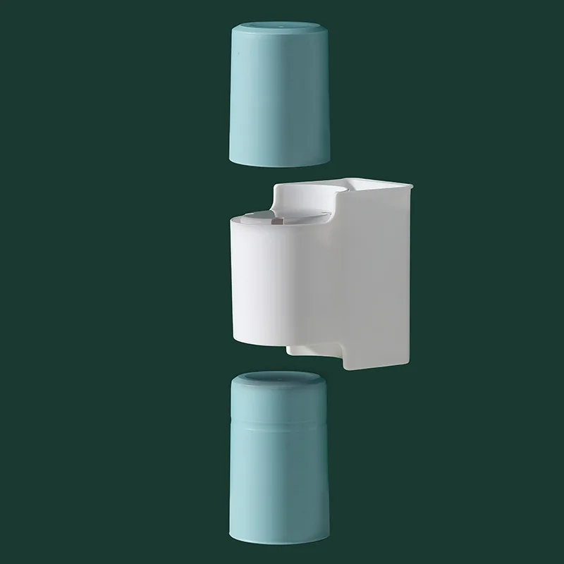 

Toothpaste Holder Storage Rack Home Toothpaste Rack Mouthwash Cup Strong Adsorption Hanging Storage Rack With Cup Home Bathroom