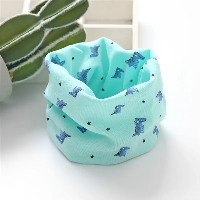 new dinosaur green Новинка; шарф для малышей; Хлопковое платье для девочек; Весенний шарф; Детский шарф с воротником; теплый детский шейный платок для мальчиков; шарф с воротником для фотосессии - Цвет: new dinosaur green
