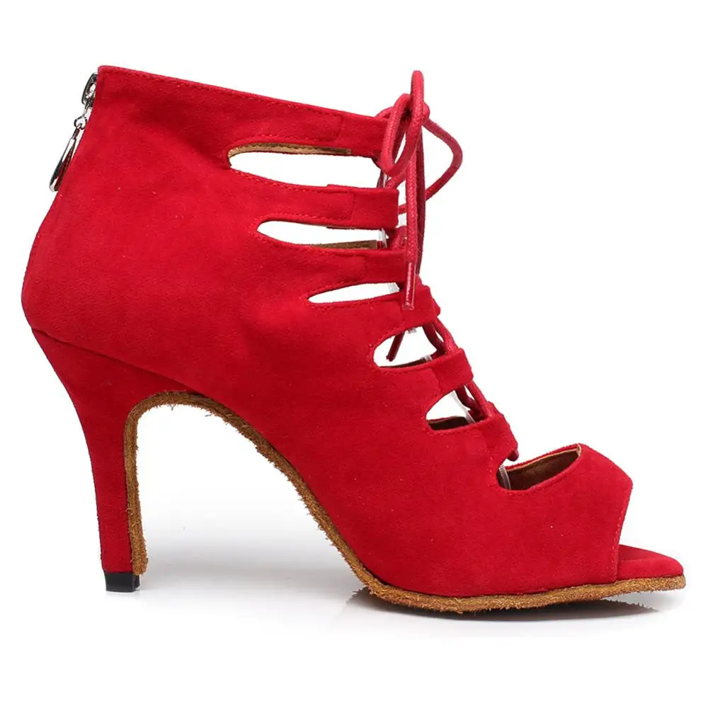 Женские бальные туфли DKZSYIM для латинских танцев замшевые сандалии сальсы женские