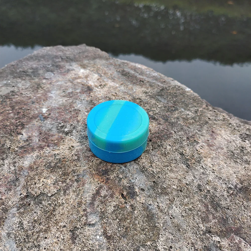 20 шт. антипригарный FDA силиконовый воск Dab Oil Stash Jar 3 мл Небьющийся контейнер