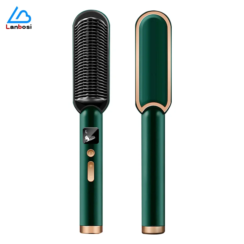 

Does Not Hurt Hair Straight Hair Curling Iron Dual-Purpose Splint Household Negative Ion Fluffy Hair Straightening Comb