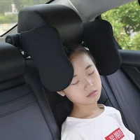 cotton car seat headrest neck pillow neck support can feel free adjustment angle rest pad travelling headrest cushion