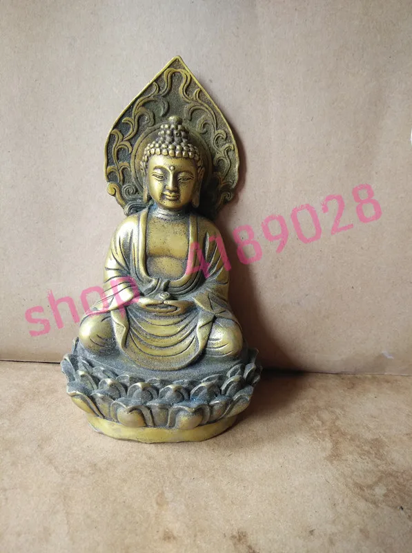 Фигурка Будды из чистой меди орнамент ручной работы|Статуэтки и миниатюры| |