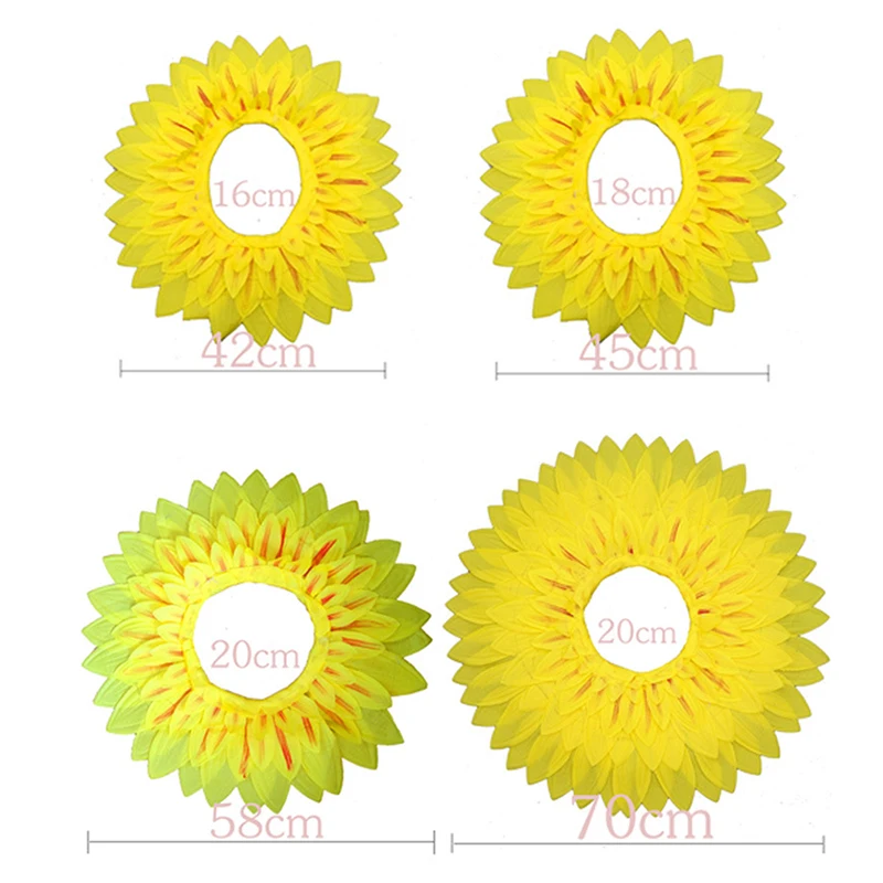 Цветочный узор головные уборы Клоун Маска с изображением подсолнуха спортивные