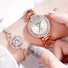 LVPAI Модные женские золотые часы 2019 унисекс из нержавеющей стали со стразами кварцевые наручные часы Montre Femme Прямая поставка
