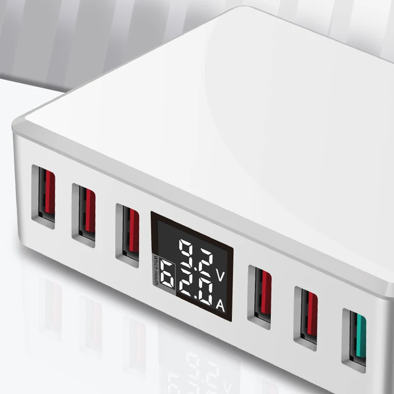 Быстрое зарядное устройство QC 3 0 USB с 6 портами адаптер питания настенное