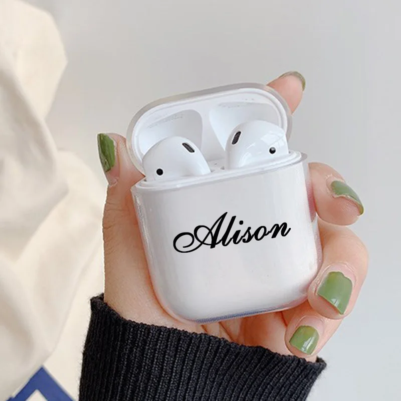 Мягкий силиконовый чехол с логотипом на заказ для Air Pods 2 1 Bluetooth беспроводной Airpod
