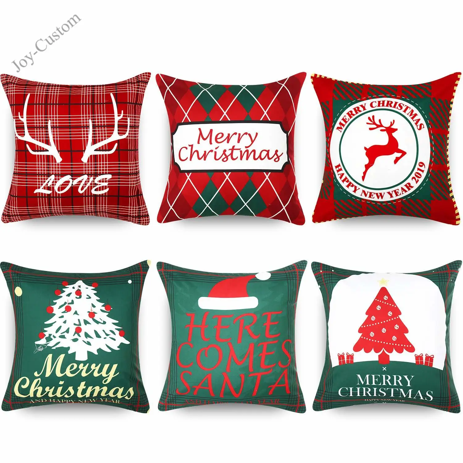 6 предметов Рождественская накидка для подушки с рождеством диванная Подушка