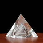 Энергетическая целебная кристальная Пирамида Коллекционная Фигурка настольная декоративная фэн-шуй орнамент для домашнего офиса Декор Рождественский подарок