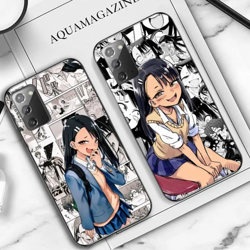 

YNDFCNB nagatoro san anime Phone Case for Samsung Note 5 7 8 9 10 20 pro plus lite ultra A21 12 02