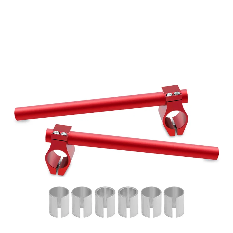 

1 Set Aluminum Motorcycle Racing Handlebar Clip on Fork handle bars Clip-on For Yamaha Honda Kawasaki Suzuki TaoTao Lifan Kazuma