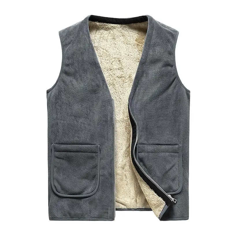 

Palete Men's Autumn And Winter New Men's Vest Large Size Plus Velvet Leisure Warm Internal Gallbladder Shoulder Horse