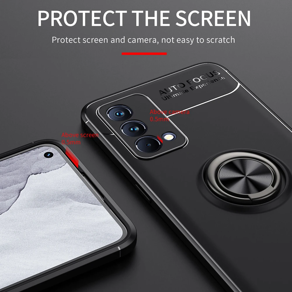 keysion shockproof case for realme gt master edition explorer gt neo silicone ring stand phone cover for realme q3 pro carnival free global shipping