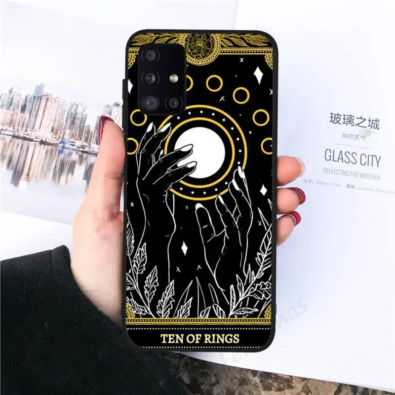 

Witches moon Tarot Mystery totem Phone Case For Samsung galaxy S 21 20 10 8 A 51 71 50 21s 70 40 20 20e note 10 plus Ultra