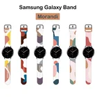 Силиконовый ремешок Morandi для Samsung Galaxy Watch 44 мм 40 мм, браслет для Galaxy 4 Classic 46 мм 42 мм, 20 мм 22 мм