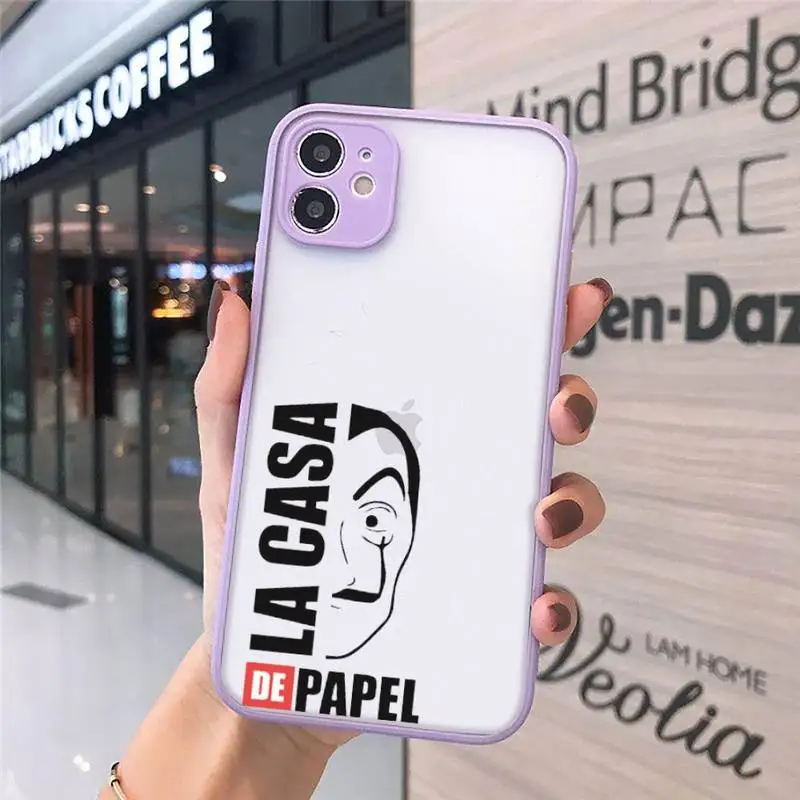 

Spain TV Money Heist House Paper Phone Cases Matte For iPhone 12 Mini 11 Pro XR XS Max 7 8 Plus X Hard PC Back Cover