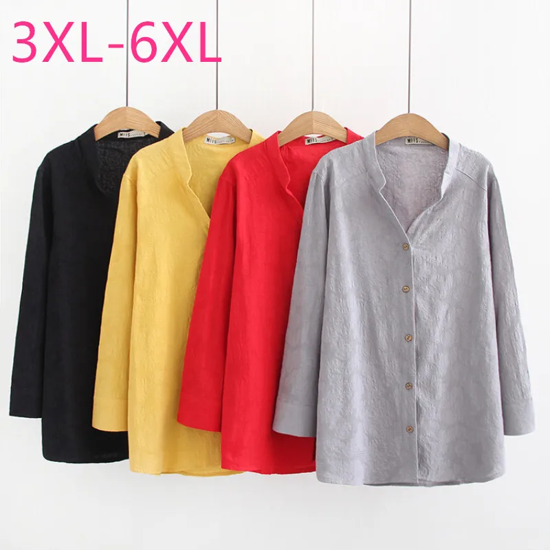 Женская рубашка большого размера на весну осень 2020 свободная повседневная