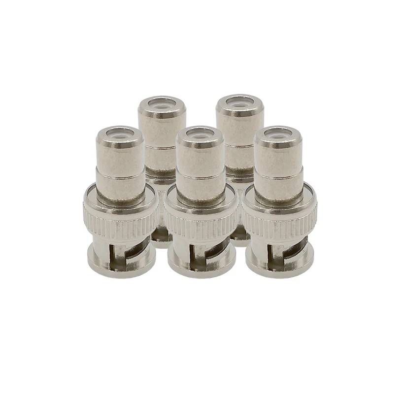 

5 шт. BNC штекер к F гнездовой штекер коаксиальные прямые RF разъемы F-типа к адаптеру BNC для системы безопасности видео камеры видеонаблюдения