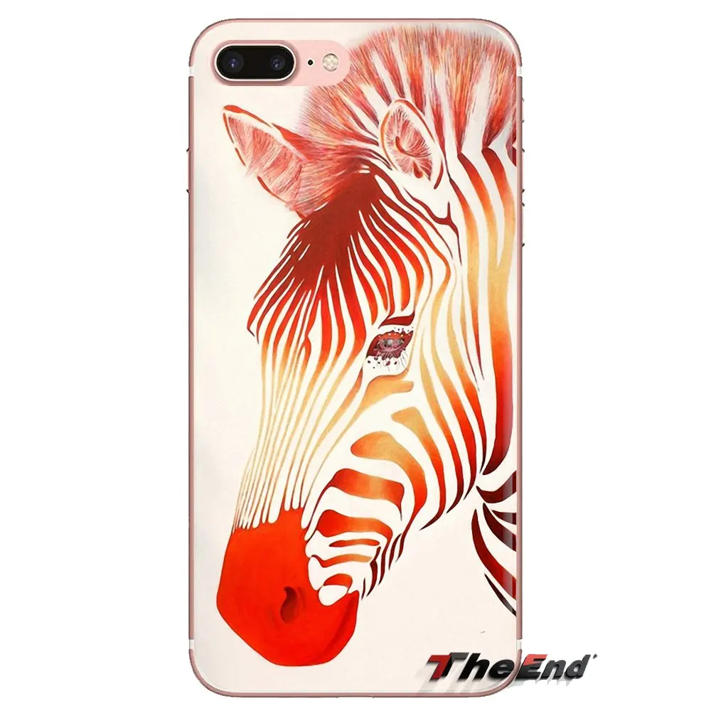 rainbow zebra Animal Giraffe For iPod Touch Apple iPhone 4 4S 5 5S SE 5C 6 6S 7 8 X XR XS Plus MAX Transparent Soft Cases Covers |