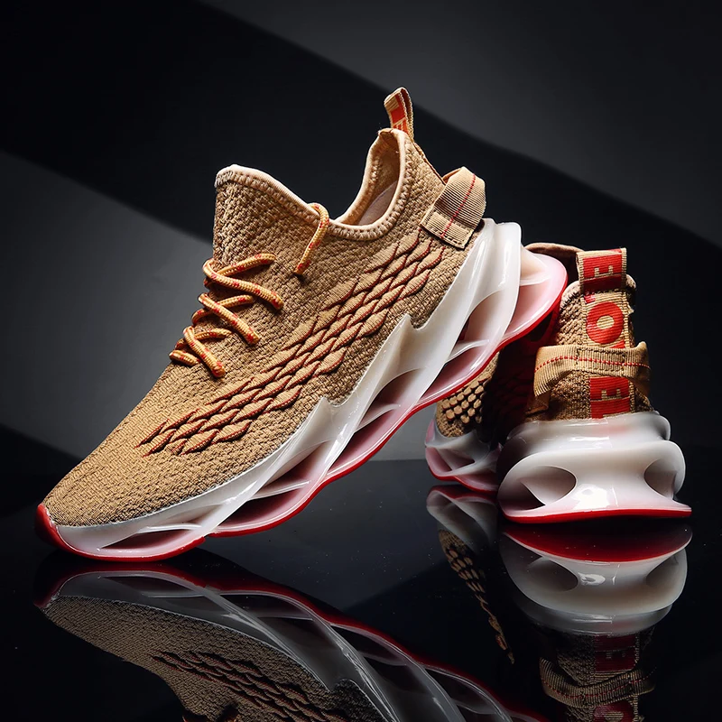 Удобные кроссовки для бега амортизирующие мужчин дышащая спортивная обувь