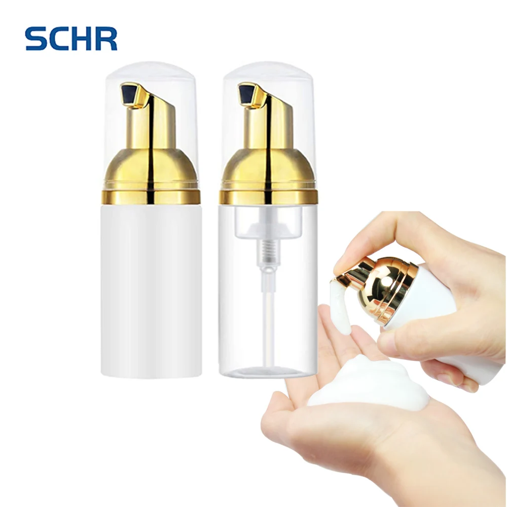 

2pcs Foam Dispenser Bottle 30ml 50ml Plastic BPA Free Refillable Mini Foaming Soap Dispenser Pump Bottles -for Travel