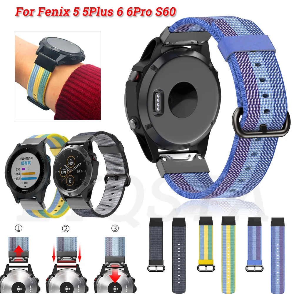 

Ремешок для наручных часов, 22 мм, для Garmin Fenix 6 6X Pro Fenix 5X 5 Plus 935 945 S60 Quatix5